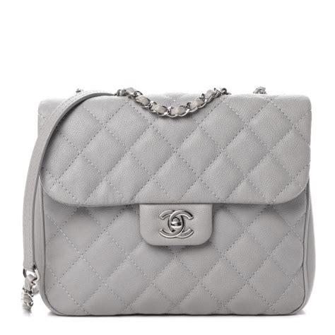 CHANEL Caviar Quilted Medium Urban Companion Flap Grey .